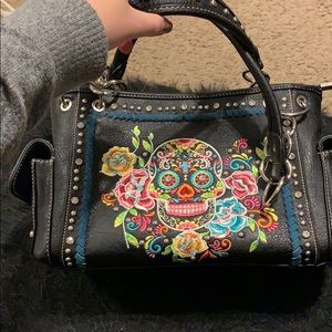 Sugar skull Counsel carry purse